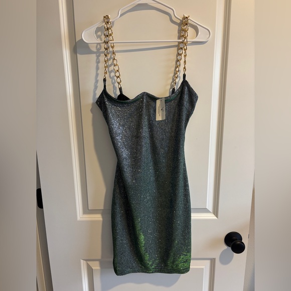 Ready For Chain Strap Glitter Mini Dress - Picture 4 of 5